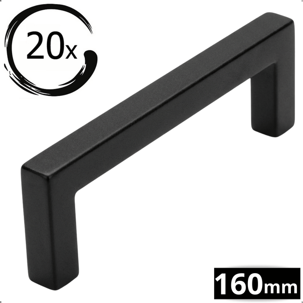 Möbelgriff aus Metall, 160 Millimeter, 20er Pack