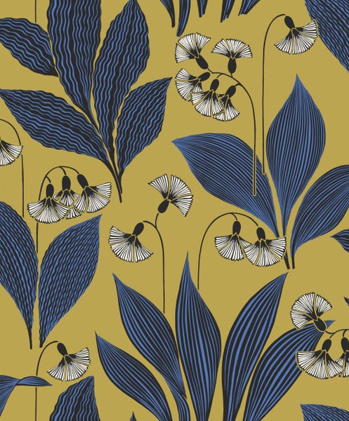 Masureel Tapete Blumen Gelb - 53 cm x 10.05 m - 632061