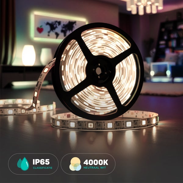 LED-Streifen auf Rolle, IP65-Schutzklasse, 4000 Kelvin neutralweiß
