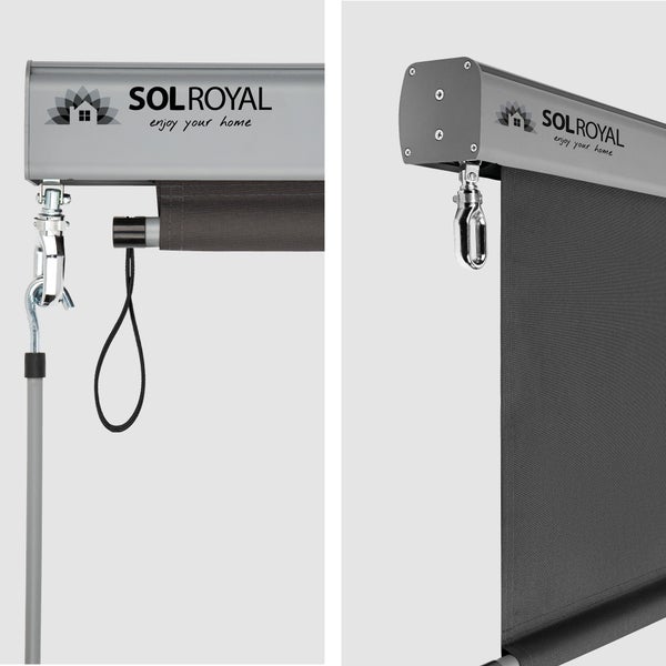 Sol Royal SolVision MS5 Senkrechtmarkise 1,4x2,5m Anthrazit