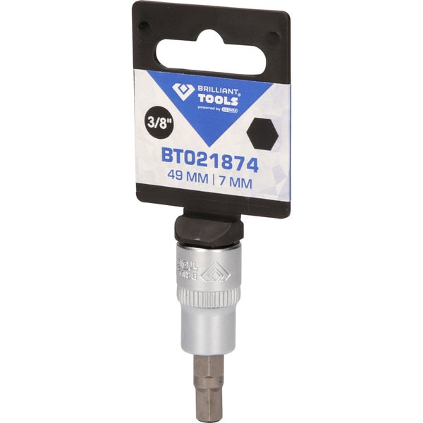 Steckschlüsseleinsatz Set auf einer Schiene