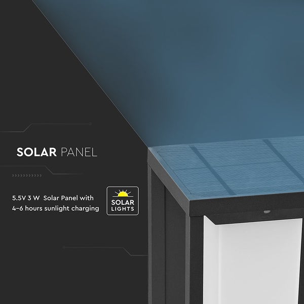 Solarpanel mit 5,5 Volt und 3 Watt, Ladezeit mit Sonnenlicht beträgt 4 bis 6 Stunden