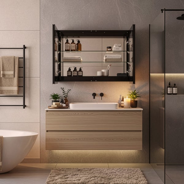 Anleitung zum einfachen Aufbau eines Tisches ohne Werkzeug in vier Schritten