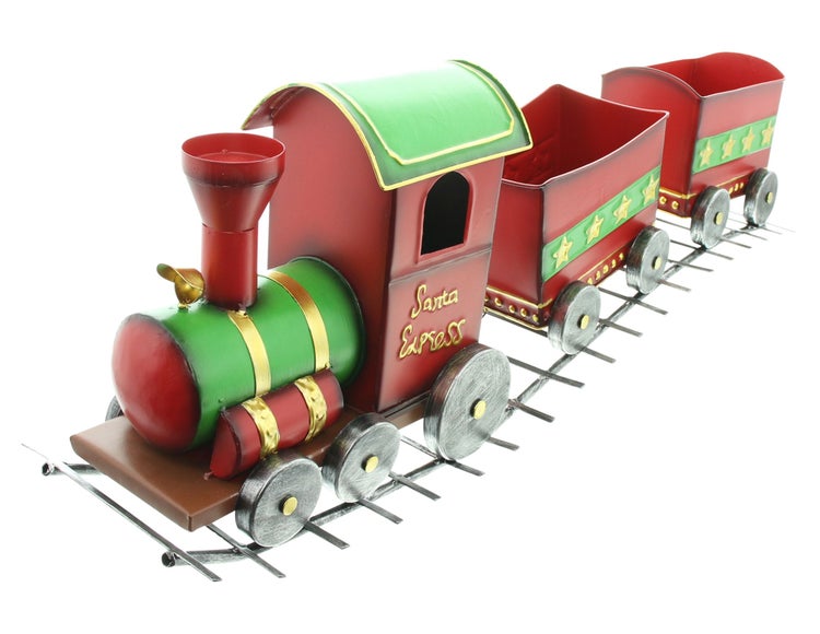 FRANK FLECHTWAREN | Metallzug Santa, 75 x 18 x 24 cm , METALL