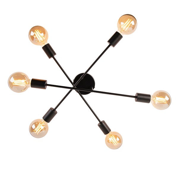 Deckenleuchte mit sechs Glühbirnen