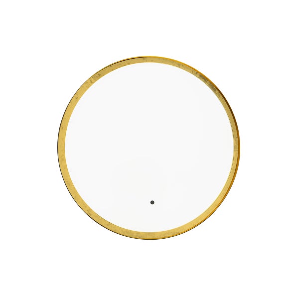 Runder Glasdeckel mit goldenem Rand für Kochgeschirr