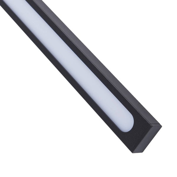Lindby LED Wandleuchte außen Sakari (spritzwassergeschützt (Modern) in Schwarz aus Aluminium (1 flammig, ) - Außenwandleuchten Wandlampe Led Außenlampe Outdoor für Außenwand/Hauswand