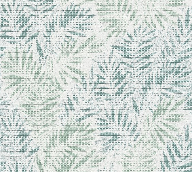 Textiltapete mit Blattmuster