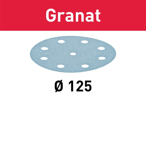 Schleifscheibe Granat, Durchmesser 125 Millimeter