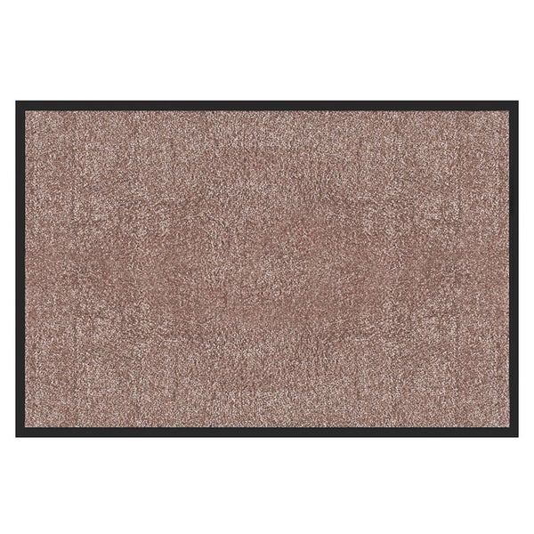 FLOORDIREKT Fußmatte Rhine - Unicolor - Schmutzfangmatte für Innen & Außenbereiche - Hellbeige - 90 x 600 cm