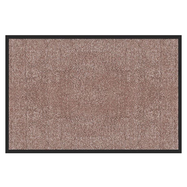 FLOORDIREKT Fußmatte Rhine - Unicolor - Schmutzfangmatte für Innen & Außenbereiche - Hellbeige - 90 x 150 cm