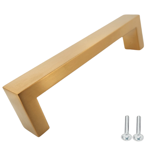 Möbelgriff aus Metall mit Schrauben