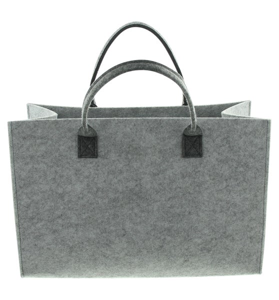 FRANK FLECHTWAREN | Filztasche Hirsch-Karo, POLYESTER, 45 x 20 x 30 cm