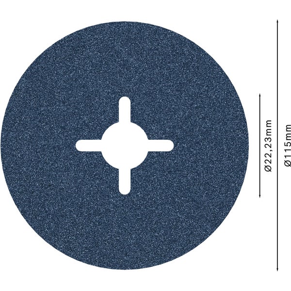 Schleifscheibe mit Durchmesser 115 mm und Bohrung 22,23 mm