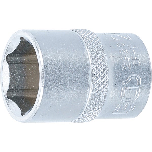 BGS Steckschlüssel-Einsatz Sechskant Antrieb Innenvierkant 12,5 mm (1/2) SW 20 mm - 2920