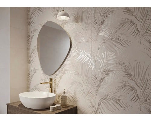 Wandfliese Ares white Inserto 29,8X59,8 cm rektifiziert 2-er Dekor