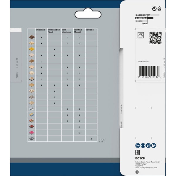 Bosch PRO Multi Material Kreissägeblatt 160 x 2,4 x 20 mm - 2608640503
