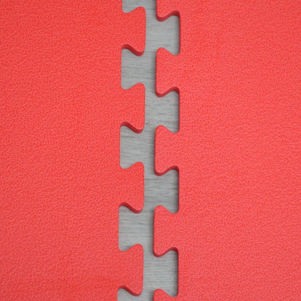 360x180 XL Trainingsmatte mit Rand - 8er Set 90x90 Bodenmatte Rot