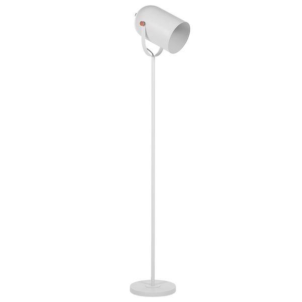 Stehlampe TYRIA verstellbar Metall Weiß