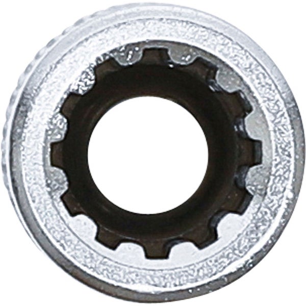 BGS Steckschlüssel-Einsatz Gear Lock tief Antrieb Innenvierkant 6,3 mm (1/4) SW 8 mm - 10158
