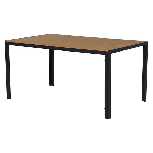 Noah Gartentisch Schwarz, Teak-Dekor. 150 X 90 X 75 cm