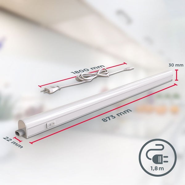 Unterbauleuchte - 15W, 1500lm, LED, Stecker, erweiterbar, neutralweiß, weiß