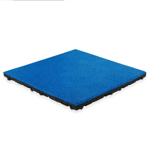 Gummifliese EPDM-Deckschicht - 50x50 cm - 45 mm - Klarblau