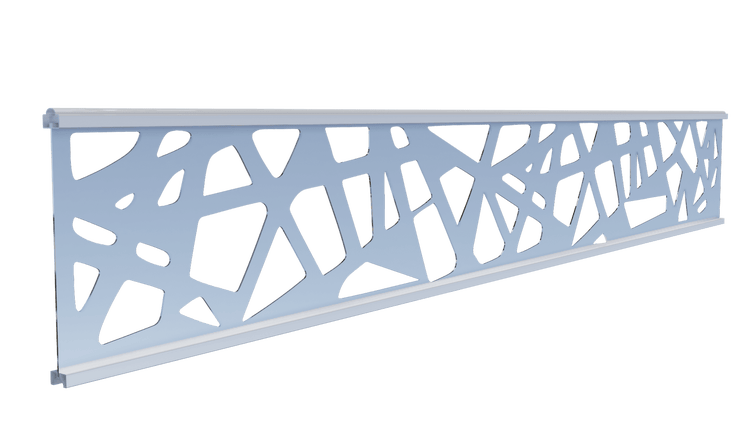 GartenLand Designlamelle Ameland Dekor Scalea Aluminium Silber