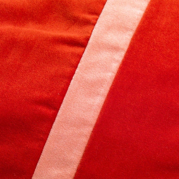 Pemm Kissenbezug - Gestreift 45x45 cm, Rot