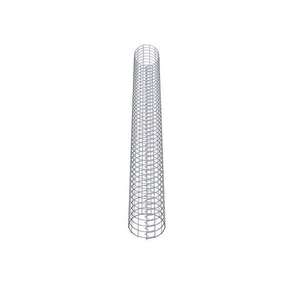 Gabionensäule Durchmesser 22 cm MW 5 x 5 cm rund - Höhe: 210 cm