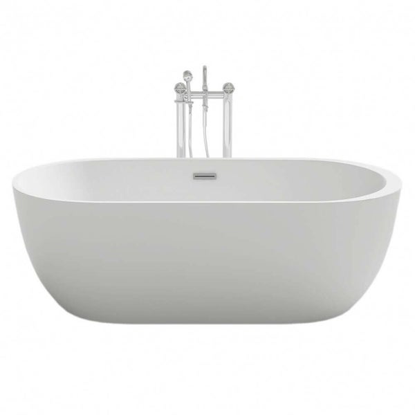 Freistehende Badewanne mit Armatur in modernem Design