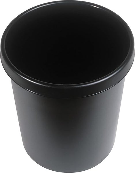 PROREGAL Klassischer Papierkorb Mit Großem Einwurf 45 Liter HxBxT 48 x 40 x 40 cm Kunststoff Schwarz