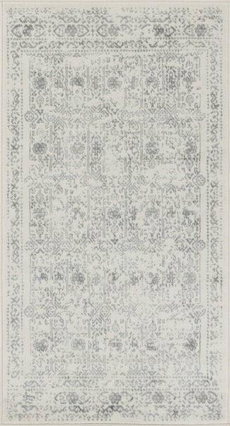 Vintage Orientalischer Teppich Elfenbein/Grau 80x150 cm VICKY