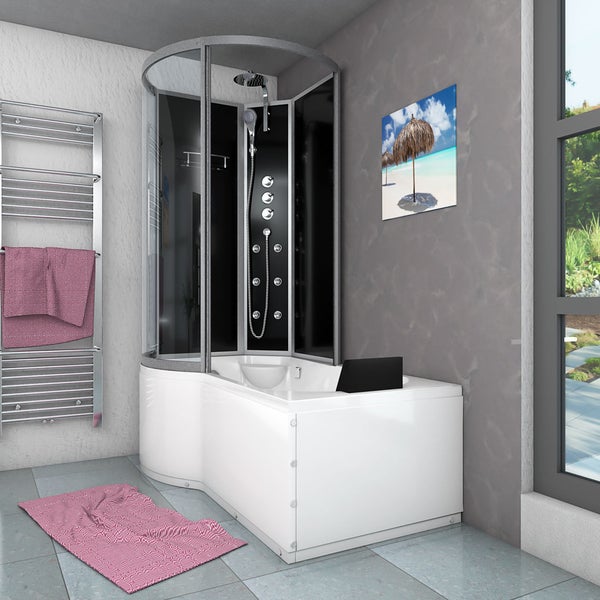 Wanne Dusche Kombination sw K50-R32 100x170