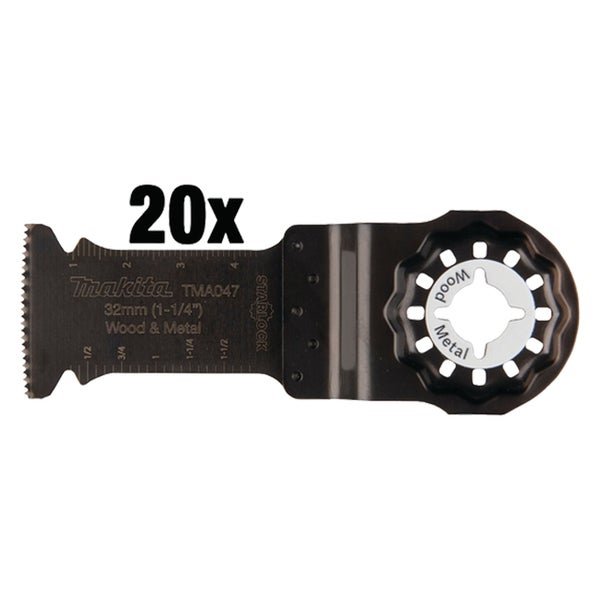 20er Packung Makita Tauchsägeblätter 32 Millimeter für Holz und Metall
