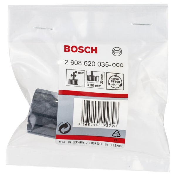 Bosch Aufnahmeschaft für Schleifhülsen, 19 100 max/min, 6 mm, 30 mm, 20 mm -2608620035