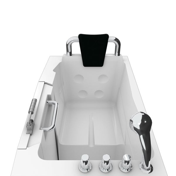 Badewanne mit Haltegriff und Duschkopf