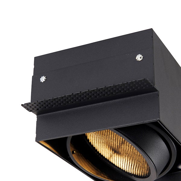 Einbau Spot schwarz 2-Licht GU10 AR111 Trimless - Oneon Honey