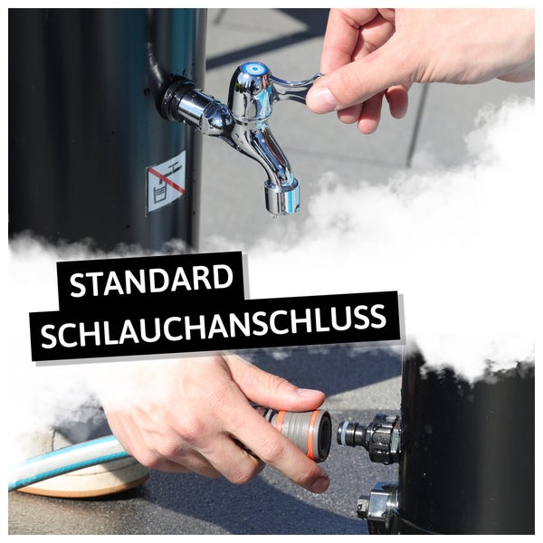 Wasserentnahmestelle mit Standard Schlauchanschluss