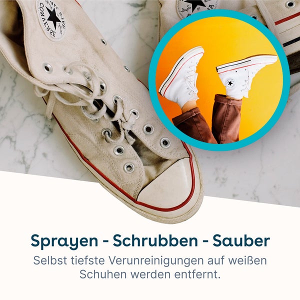 eco:fy Schuh Reiniger • Sohlenreiniger, Schuhreiniger, Spray, Fleckenentferner
