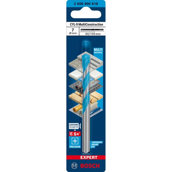Bosch Expert CYL-9 MultiConstruction Bohrer 7 x 60 x 100 mm - 2608900618