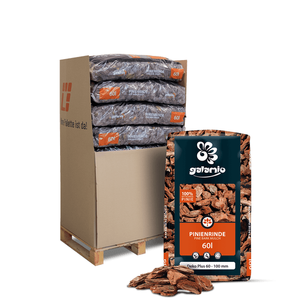 Galamio Rindenmulch Pinie Deko Plus 60l x 13 Sack 780l Palette