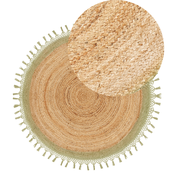 Teppich MARTS Grün ø 140 cm Jute