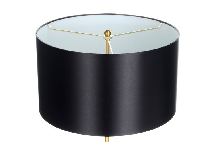 Tischleuchte Design Gold Marmorfuß Weiß Lampe Tischlampe | Wohnzimmer Esszimmer Leuchte