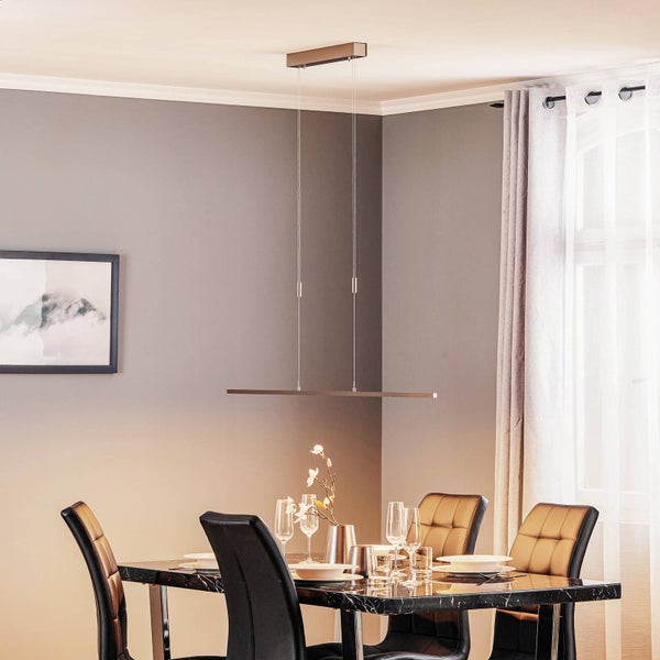 quitani LED Tolu (Modern) in Alu aus Aluminium (1 flammig, ) Wohnzimmerleuchte