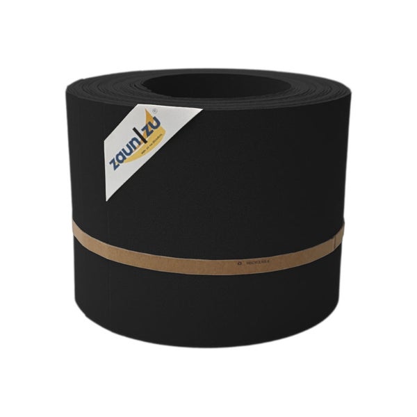 Zaunblende Rolle aus Kunststoff mit ZaunZu Logo