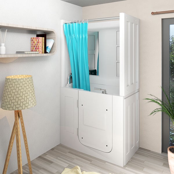 Seniorendusche Wanne mit Tür S08D-A-L 68x110x205cm