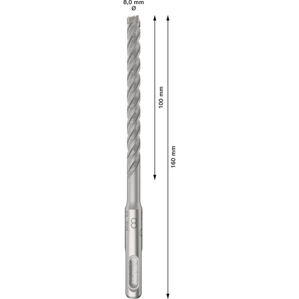 Bosch PRO SDS plus-5X Hammerbohrer 8 x 100 x 160 mm - 2608833899