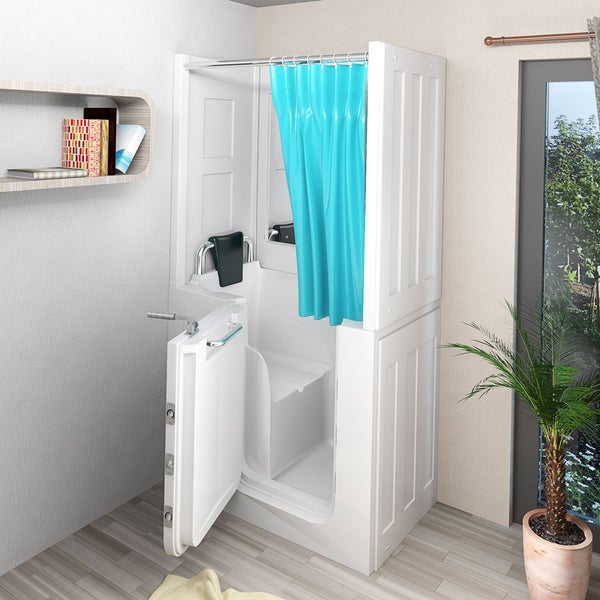 Seniorendusche Wanne mit Tür S08D-A-L 68x110x205cm