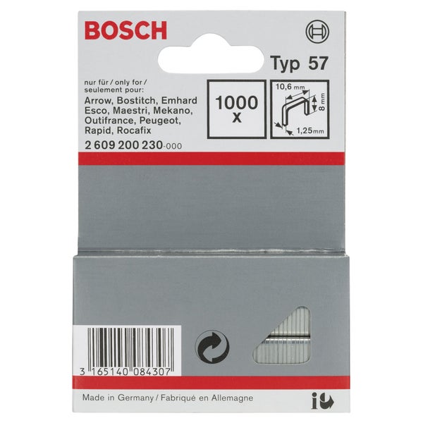Bosch Typ 57 Klammern, 1000 Stück